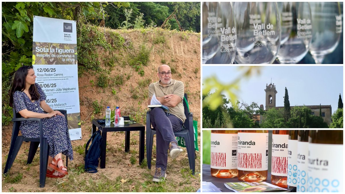 Quin espai de conversa tan bonic! Ahir amb la @rosarodon, sota la figuera, acollits pel projecte cooperatiu @vallbetlem, a #Badalona. Parlar de gastronomia és parlar de cultura i de la manera com vivim i organitzem! El cicle continua la setmana vinent: docs.google.com/forms/d/e/1FAI…