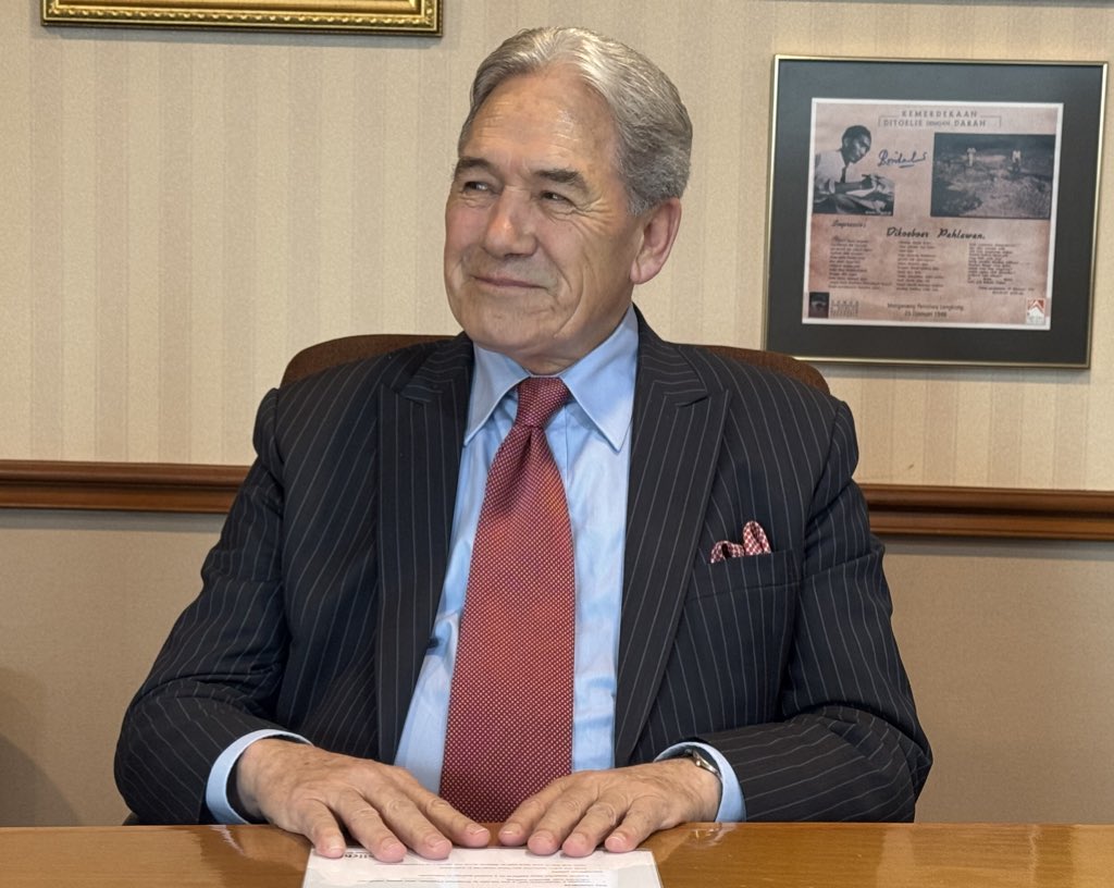 The Minister was pleased to meet Pak Hashim Djojohadikusumo in Jakarta today. 

They discussed NZ and Indonesia’s longstanding partnership, opportunities to strengthen our cooperation including in agriculture &amp; energy, and our shared maritime and Pacific history. 

🇮🇩🤝🇳🇿