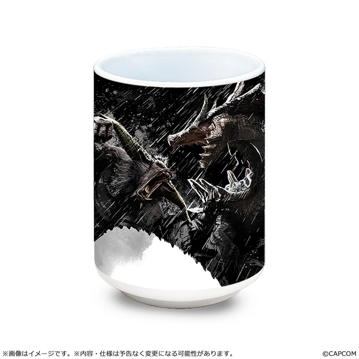 カプコンオフィシャル通販サイト”イーカプコン”にて『モンスターハンター ブリッジ』のグッズが登場！
会場内の巨大壁画のアートを使用した湯呑です。

・モンスターハンター ブリッジ ウォールアート 湯呑み
・価格：2,200円（税込）

イーカプコン公式サイトはこちら↓
e-capcom.com/shop/g/gC00009…