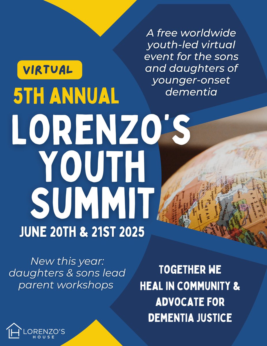 Alector (@alectortx) on Twitter photo This month we partnered with <a href="/lorenzos_house/">Lorenzo's House</a> to sponsor the Worldwide Virtual Youth Summit – a free event for young people with a parent living with younger-onset #dementia.
To register:
Under 18: bit.ly/42XVb16
Ages 18-35+: bit.ly/3GP0mro This month we partnered with <a href="/lorenzos_house/">Lorenzo's House</a> to sponsor the Worldwide Virtual Youth Summit – a free event for young people with a parent living with younger-onset #dementia.
To register:
Under 18: bit.ly/42XVb16
Ages 18-35+: bit.ly/3GP0mro