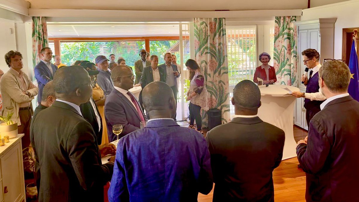 Jan Sadek (@jansadek) on Twitter photo At today’s official farewell for Bruno Rotival, Head of <a href="/eu_echo/">EU Civil Protection & Humanitarian Aid 🇪🇺</a> Uganda, we were honoured by the presence of Minister <a href="/EstherAnyakun/">Esther Anyakun Davinia 🦋</a> & many partners.
As a dedicated humanitarian, Bruno made sure the EU’s support was predictable, reliable & close to the people.
Merci Bruno! At today’s official farewell for Bruno Rotival, Head of <a href="/eu_echo/">EU Civil Protection & Humanitarian Aid 🇪🇺</a> Uganda, we were honoured by the presence of Minister <a href="/EstherAnyakun/">Esther Anyakun Davinia 🦋</a> & many partners.
As a dedicated humanitarian, Bruno made sure the EU’s support was predictable, reliable & close to the people.
Merci Bruno!