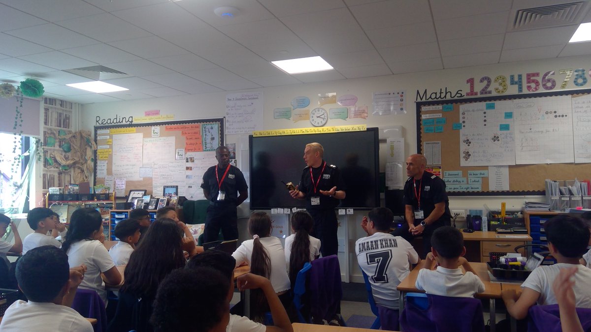 Year 4 have special visitors to end Career's Week. We have firefighters from Ward End Fire Station. What does it take to be a firefighter? Hmm, let's find out!