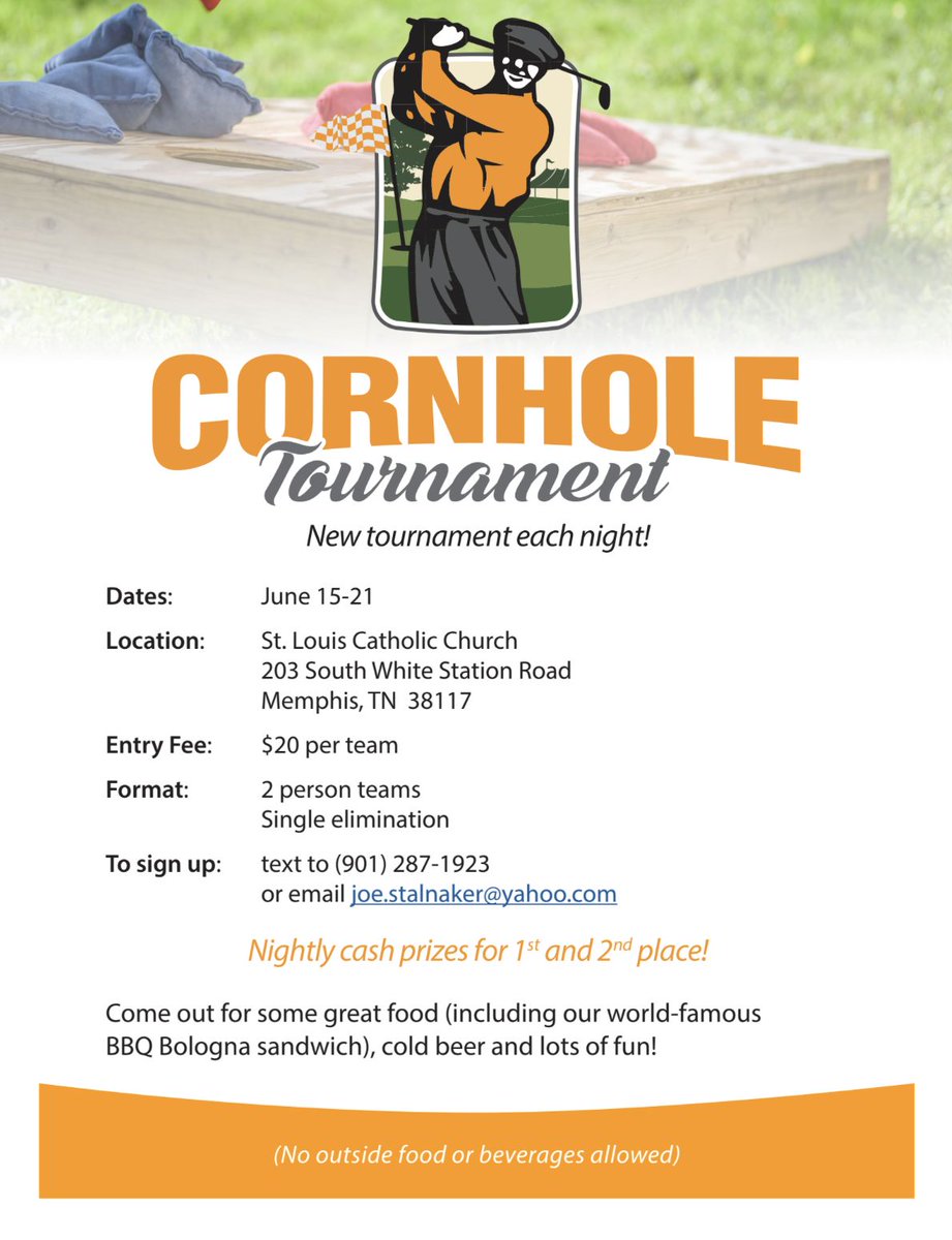 StLouisHoleIn1's tweet photo. Golf isn't the only sport at the Hole-In-One. We have cornhole tournaments each night with - just $20 per team! E-mail joe.stalnaker@yahoo.com to sign up. https://t.co/5llvX5b7cj