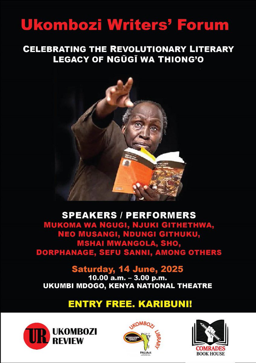 Happening tomorrow at Kenya National Theatre