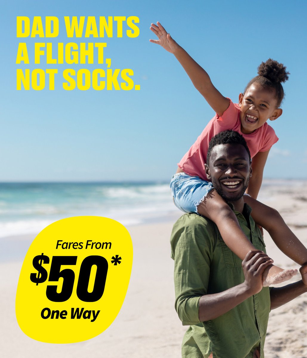 Trust us, Dad wants his toes in the sand! 

bit.ly/43YdJi0 

Book by 6/14 at 11:59pm