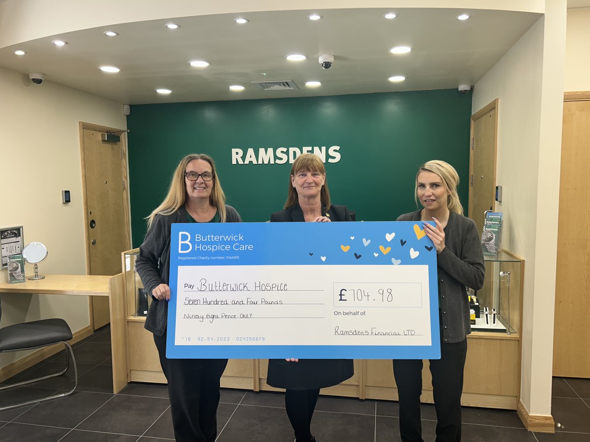 A big thank you to <a href="/ramsdenscash/">RAMSDENS</a> in Stockton who have donated £704.98 through their loose coin scheme. 

#CommunitySupport #FundraisingEfforts