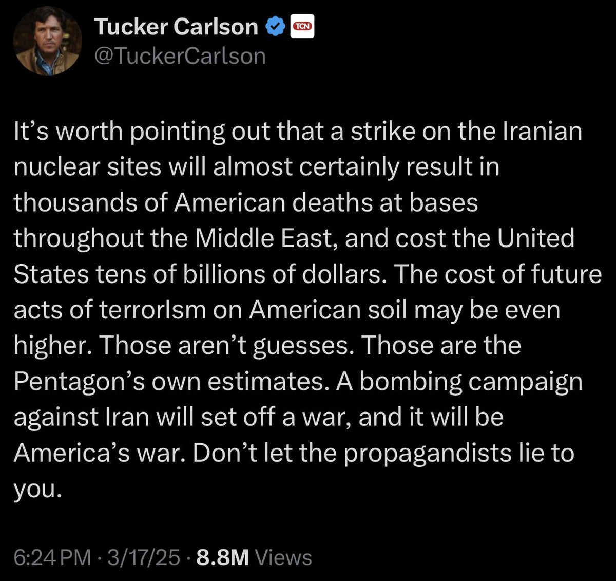 This seems a bit different than what Trump is saying.