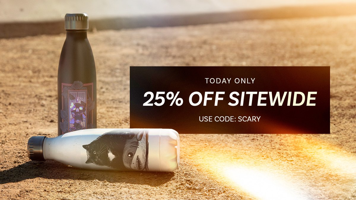 Avoid black cats, ladders, and broken mirrors today by getting some much needed luck with 25% off SITEWIDE using code SCARY. Today only! Artwork by EranFowler &amp; KilkennyCatArt. dbh.la/salescary2025