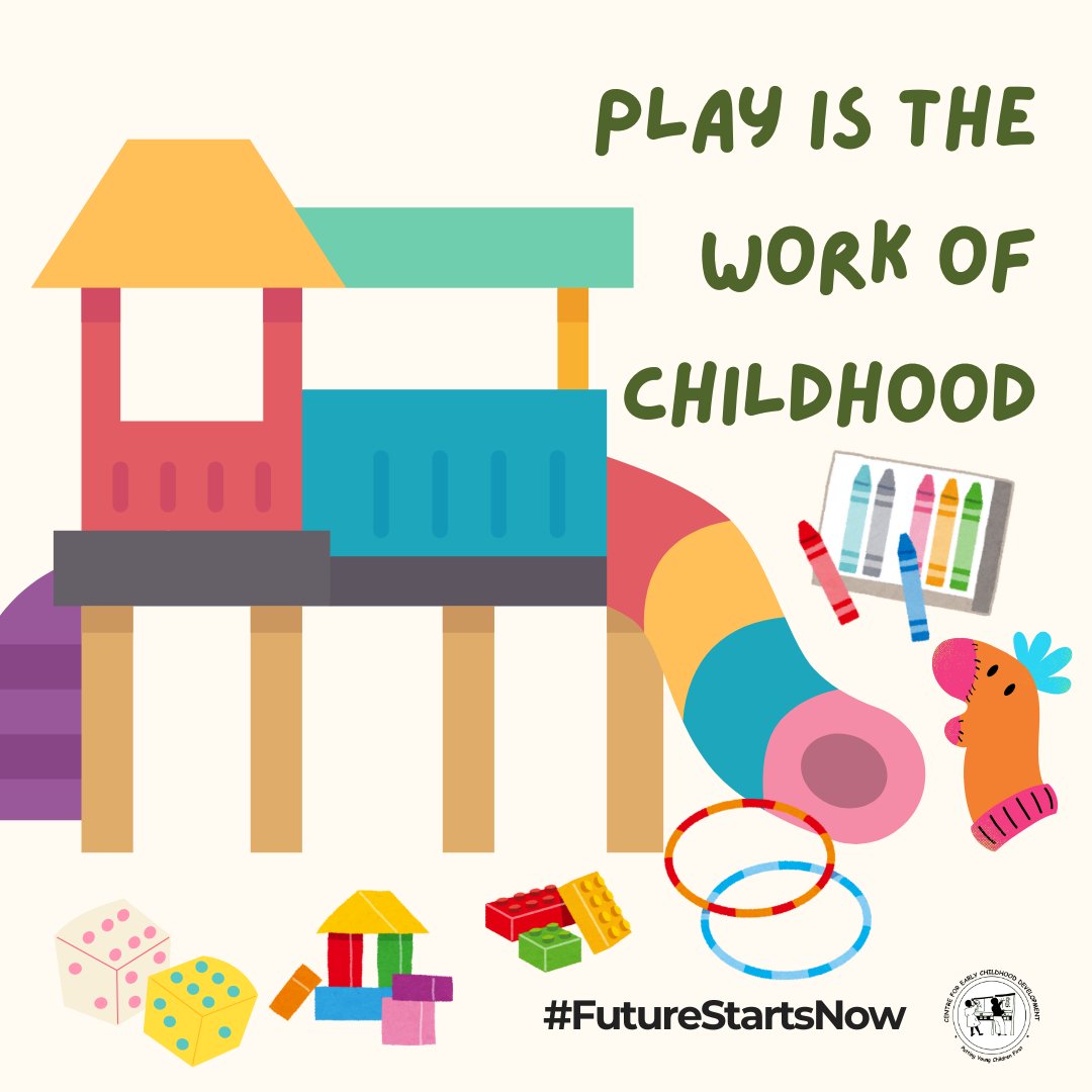 Centre for ECD (@cecd_online) on Twitter photo Play is the work of childhood! It is through play that children develop critical thinking, social skills and creativity. Play has been proven to support and improve a child holistic well-being.
Let’s give children the time and space to play and grow. #InternationalDayOfPlay2025 Play is the work of childhood! It is through play that children develop critical thinking, social skills and creativity. Play has been proven to support and improve a child holistic well-being.
Let’s give children the time and space to play and grow. #InternationalDayOfPlay2025