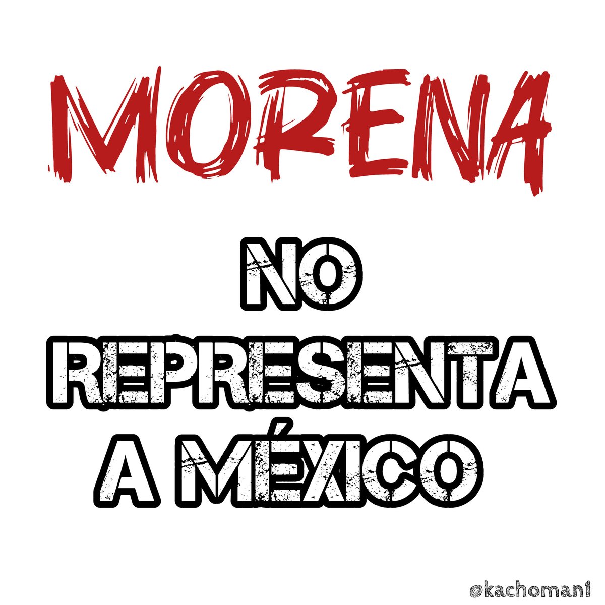 Levanta la mano si estás de acuerdo ✋🏻

MORENA NO REPRESENTA A MÉXICO