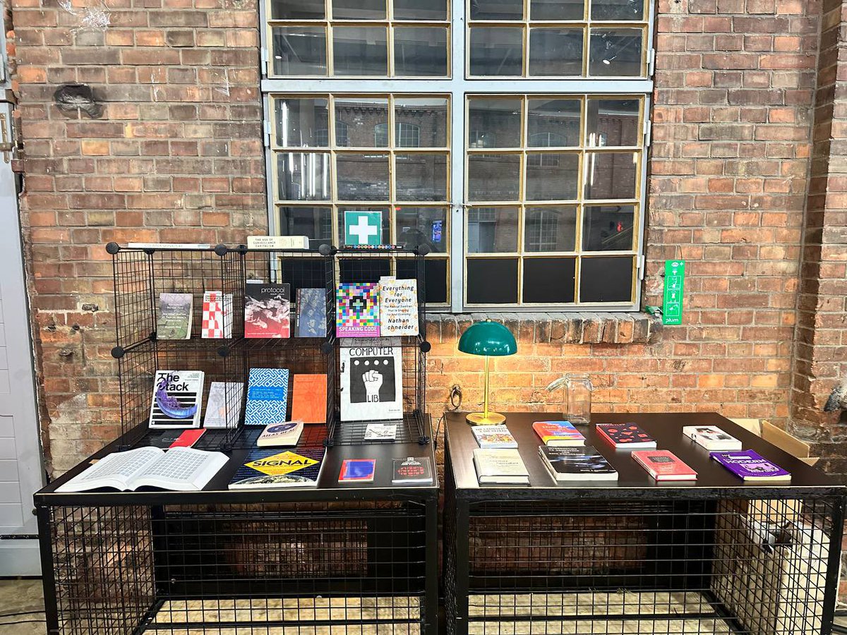 Sam Hart (@hxrts) on Twitter photo If you’re at <a href="/protocol_berg/">Protocol Berg v2</a> this weekend stop by the reading room. The display includes a selection of books from the Berlin <a href="/cyberneticslib/">Cybernetics Library</a>. Thanks to Daniel Artamendi for the invitation! I’m out of town, but happy to attend in paper-form. If you’re at <a href="/protocol_berg/">Protocol Berg v2</a> this weekend stop by the reading room. The display includes a selection of books from the Berlin <a href="/cyberneticslib/">Cybernetics Library</a>. Thanks to Daniel Artamendi for the invitation! I’m out of town, but happy to attend in paper-form.