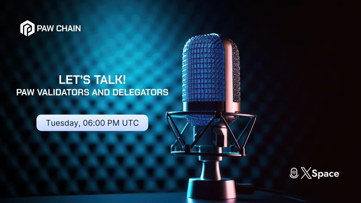 Join us for a PAW Validators and Delegators AMA! 🎙️ 

We'll guide you through how staking works, what makes our system unique, and the tech that powers it all. 

Bring your questions let’s unpack the future of decentralisation together. 🤝 

Can’t make the AMA but have a