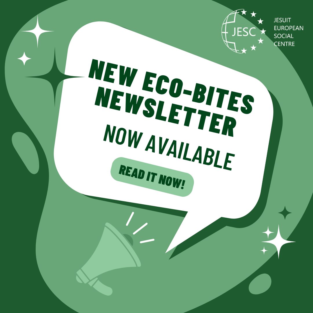 🟩📧 June edition of the Eco-Bites newsletter is here!

Learn about the Jesuit participation in the Bonn Climate Change Conference (SB62), the JESC Carbon Initiative, the ELSiA celebration of the 10th anniversary of Laudato Si’, and much more!👇

🔗mailchi.mp/jesc.eu/the-qu…