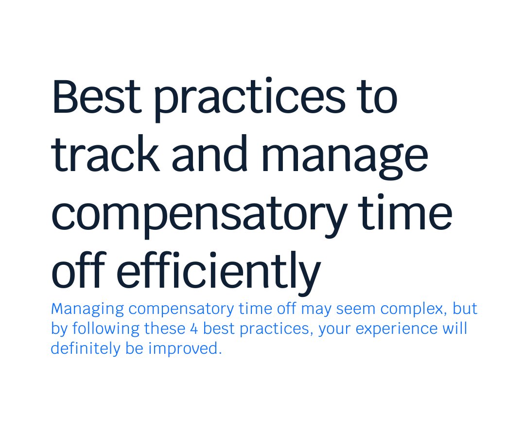 PurelyHRsoft's tweet image. Managing compensatory time off can feel overwhelming, but it doesn’t have to be! You can streamline the process by following these five best practices.
hubs.ly/Q03rXJ6D0
#HRManagement #LeaveManagement #CompTime #EfficientTimeTracking #BestPractices