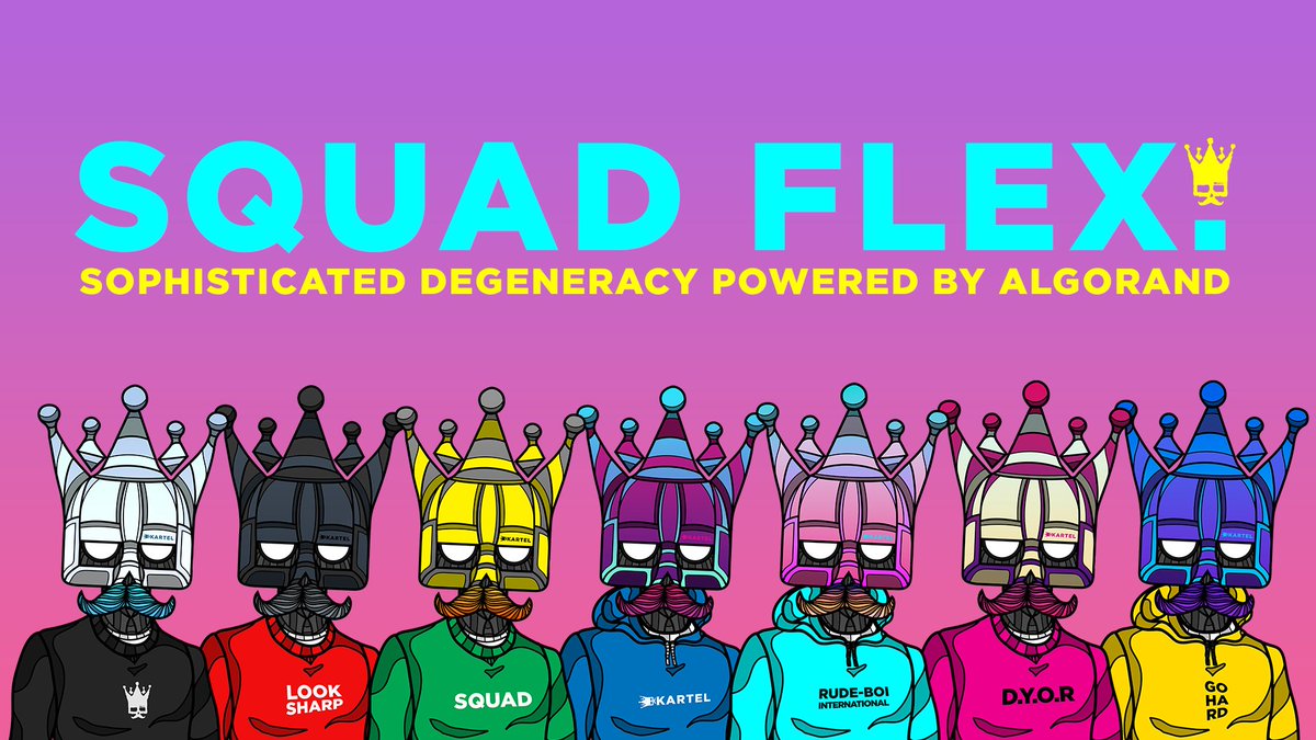 Friday has arrived &amp; if you are an <a href="/BKARTEL_XYZ/">BKARTEL.ALGO</a> 
SQUADDIE HoDLER...You already know the vibe!!!

...It's another FLEX-EM FRIYAY my Guy 😎💪

So get those SQUADDIE Flexes on down below 👇
Cause we still OUT-HERE Building on... $ALGO 🫡