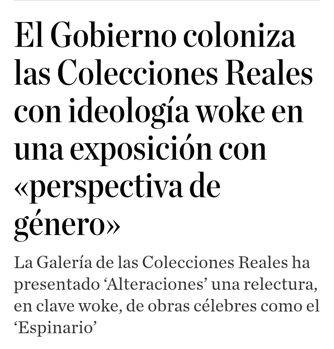 En Madrid tenemos exposiciones woke por encima de nuestras posibilidades 🤪