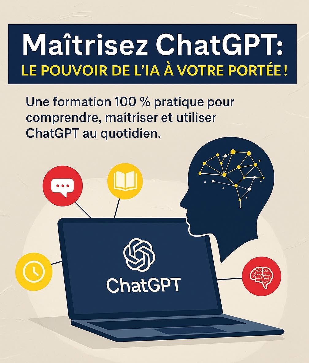 🧠 Curious about AI? Join our Intro to ChatGPT workshop!
📅 June 17, 2025 | 🕓 4–6:30PM
📍 Chad Innovation Hub
✅ Hands-on session for beginners
🎯 Free &amp; open to all!
👉 Register: urlr.me/YvBVAS
#AI #ChatGPT #DigitalSkills #Tchad #TechForAll <a href="/NTikum/">Njoya Tikum 🇺🇳🫱🏼‍🫲🏽🇸🇳🕊️</a> <a href="/amibiaka/">Amine Idriss</a> <a href="/UKinChad/">UK in Chad</a>