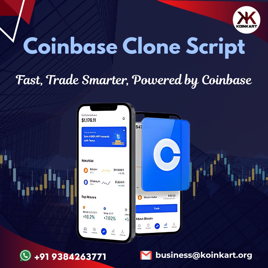 KoinKart's tweet image. Koinkart Coinbase clone script helps you launch a secure, scalable, customizable crypto exchange fast. Powerful features, easy setup build your crypto business.

Visit: koinkart.org/coinbase-clone…

#CoinbaseCloneScript #CryptoTrading #USA #UK #Canada #India #UAE #Germany #singapore