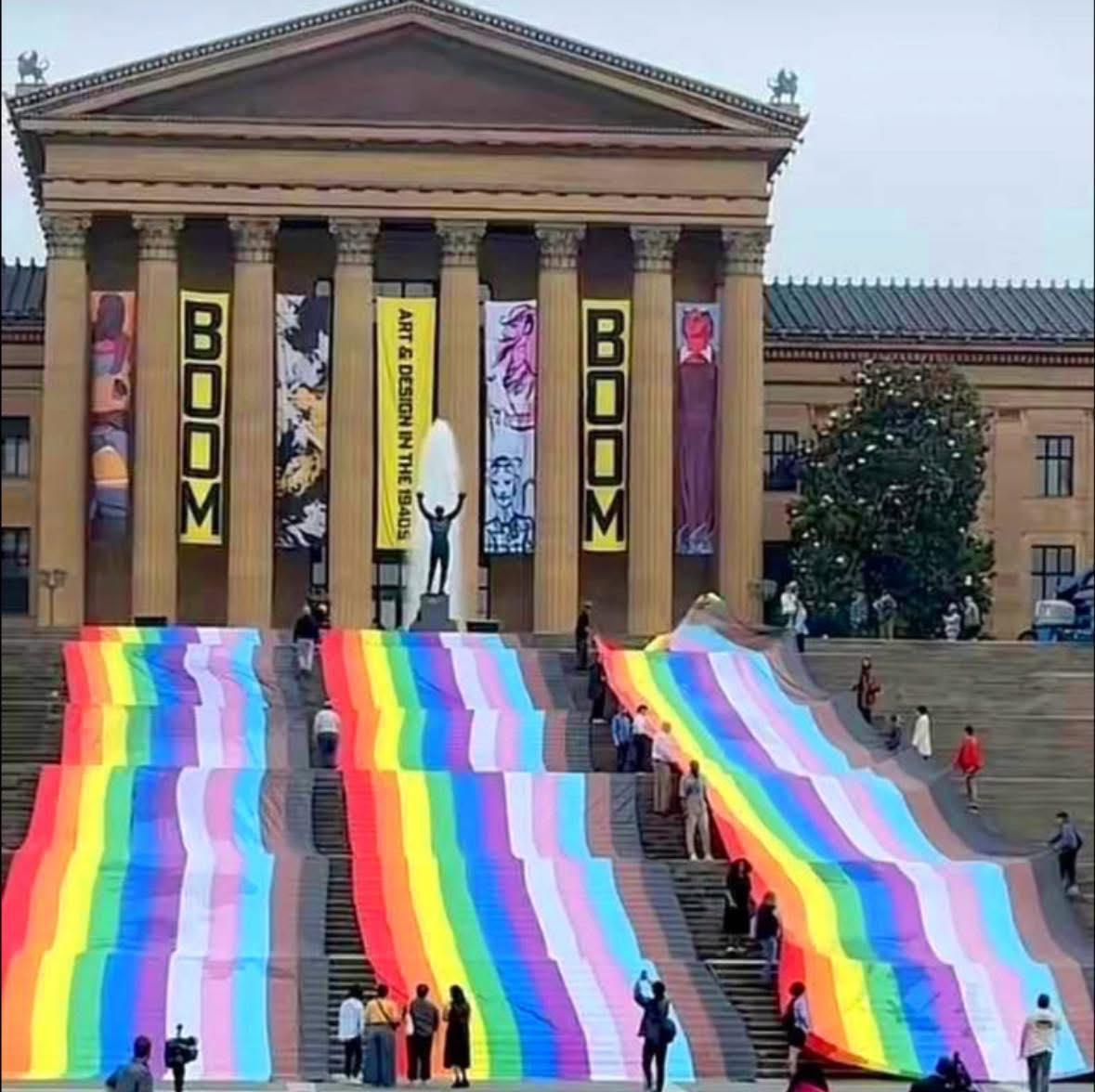 Trump says no pride, philadelphia museum of art says fuck off Trump 
🤣🤣🏳️‍🌈🏳️‍⚧️🧡