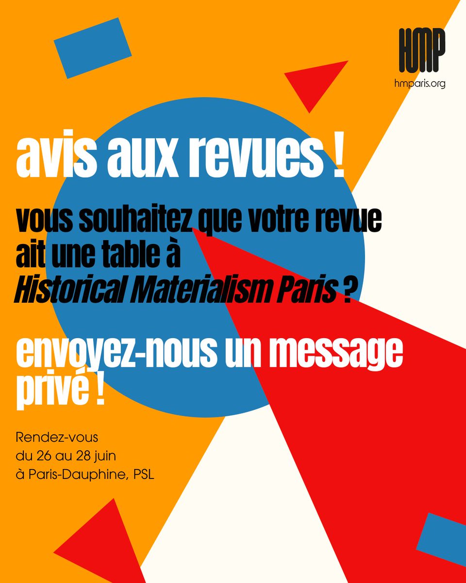 Historical Materialism Paris (@hmparis2025) on Twitter photo 