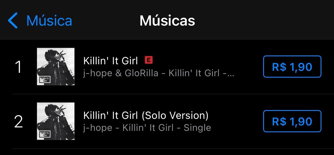 BTSOniTunesBR's tweet image. 🌟| KILLIN&apos; IT GIRL DEBUTA EM #1 NO ITUNES BRASIL 🇧🇷 

No meio de tanta informação, tanta surpresa, tanto presente e nosso OT7 JUNTO, ainda tivemos #JHOPE ocupando as duas primeiras posições do iTunes Brasil 😭😭😭

#1 - Killin&apos; It Girl (jhope &amp;amp; GloRilla)
#2 - Killin&apos; It Girl…
