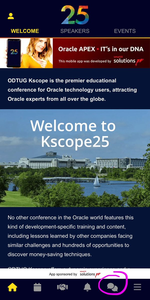 Almost #Kscope25 time! Do you have the mobile app on your phone yet? The chat feature is back in the app this year so you can connect with your fellow attendees!