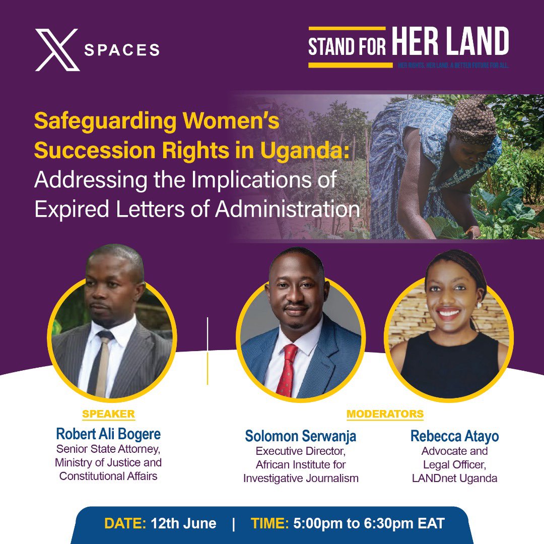 🎤Missed our X conversation last evening on expired letters of administration and what they mean for Women’s Land Rights? 🎙️

Catch the full conversation via lnkd.in/dg7jsvrc

#S4HL
#succession 
#UCOBACat35