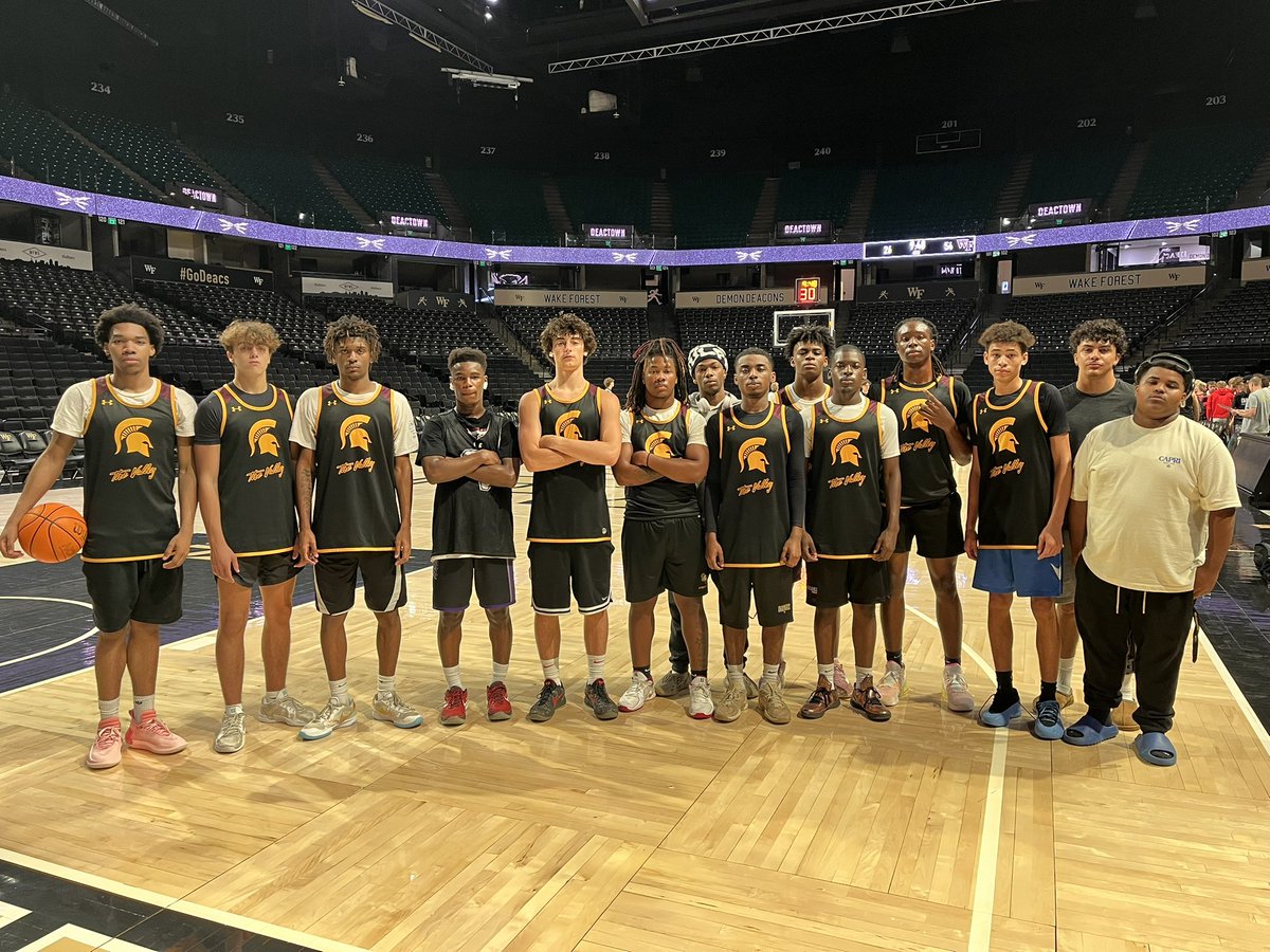 The Spartans picked up another win at Lawrence Joel Coliseum for Day 2 of Wake Forest Team Camp. #togetherness