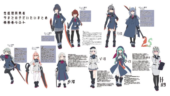 今回出てない子も含む勇者ちゃんまとめ(未収載の子もいる) 