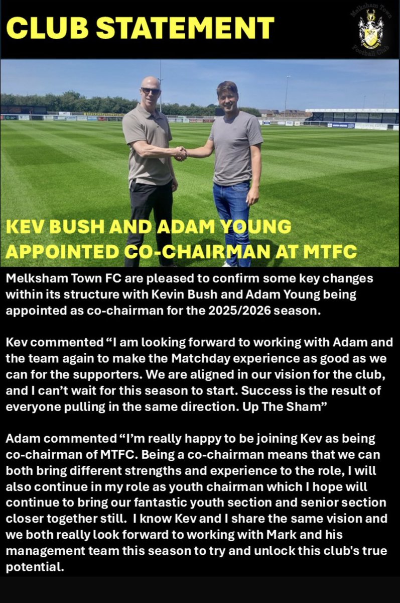 Melksham Town FC tweet media