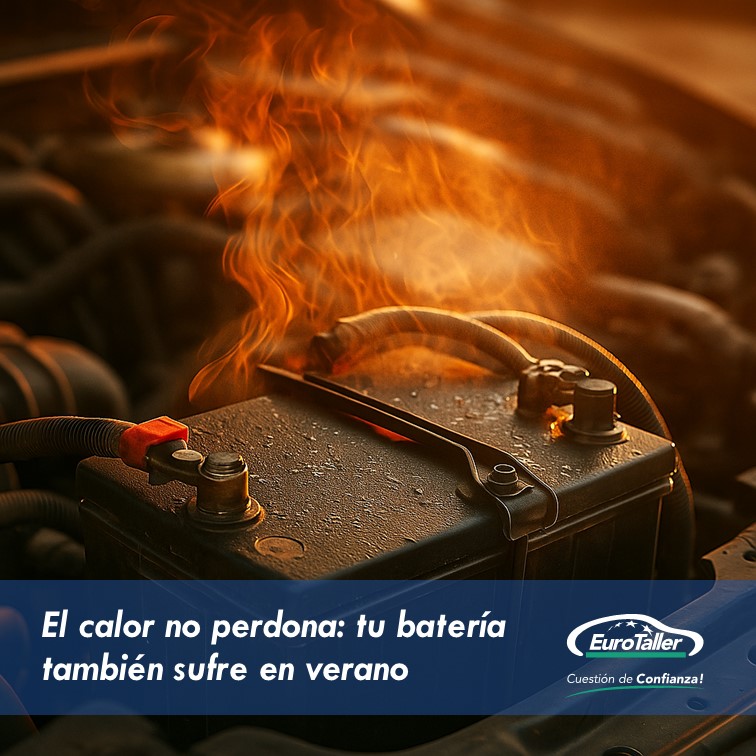 🔋☀️ El calor + trayectos cortos + aire acondicionado = batería agotada.

Evita dramas este verano y cuida tu coche con <a href="/EUROTALLER/">EuroTaller</a>  🚗

👉 eurotaller.com/noticia/el-cal…

#EuroTaller #Batería #CocheYVerano #ViajaSeguro #CalorExtremo