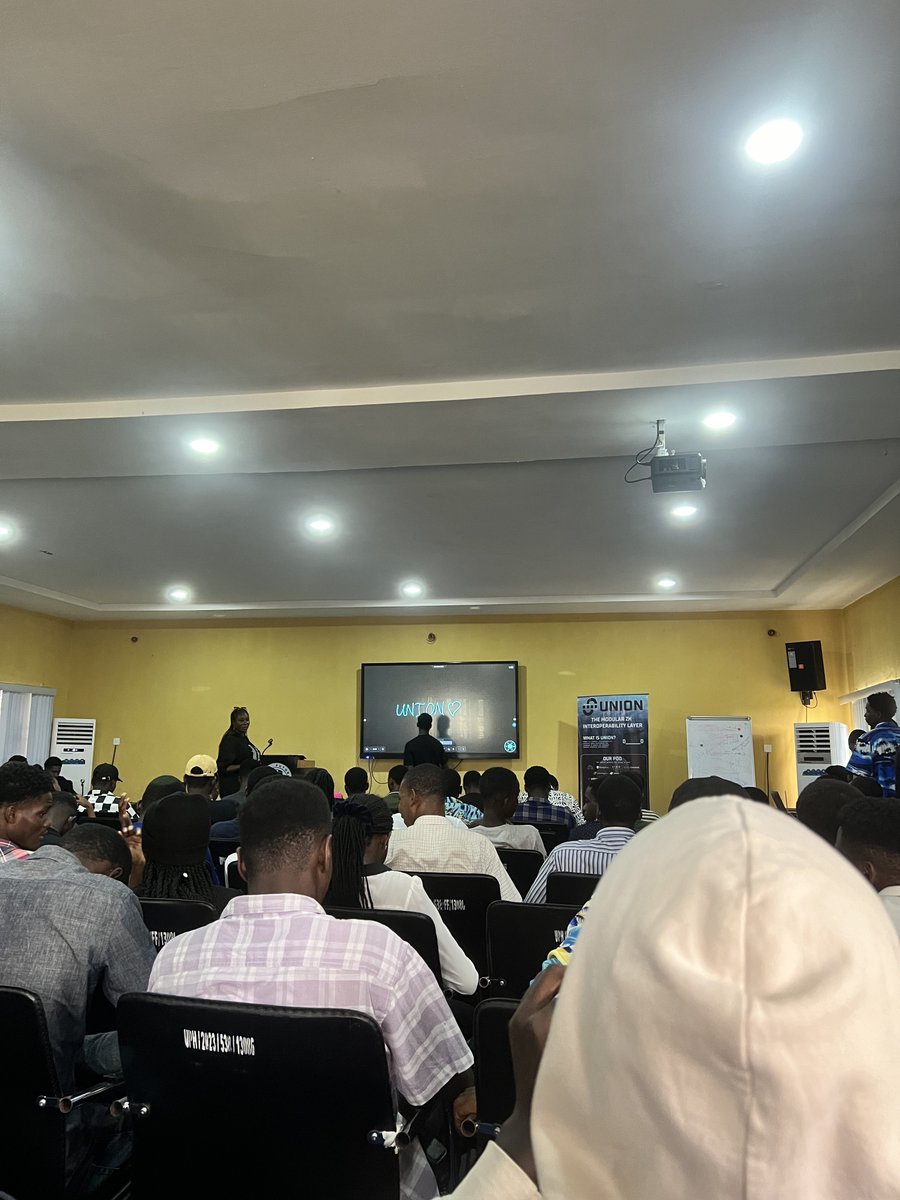 frank_cranks's tweet image. I’m live at the Union community @union_build IRL meet up at ACE-PUTOR Hall University of Port-harcourt.
Glad to meet the Union community in real life
ZkGM