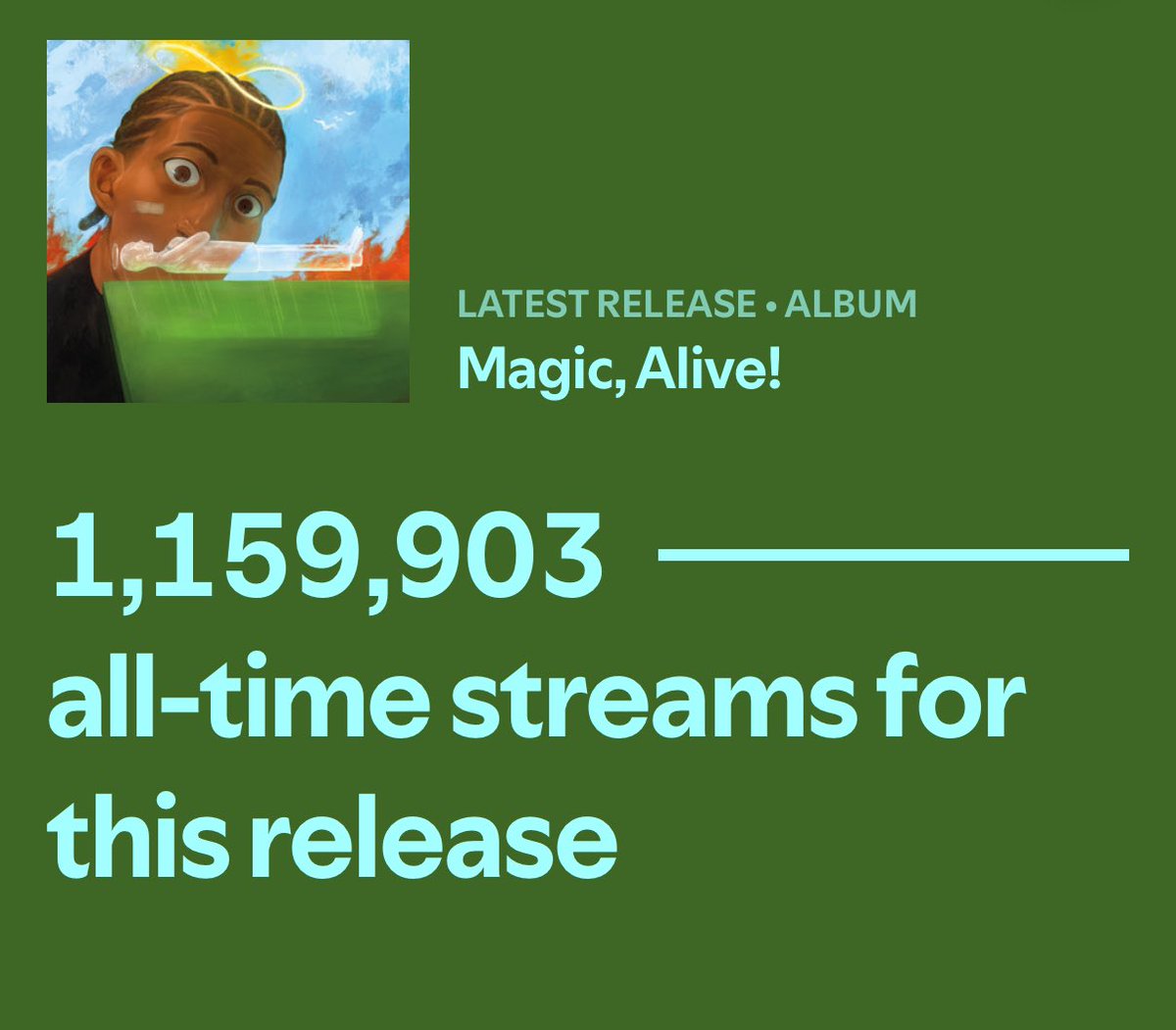 One week.
Thank you all for the love on ‘Magic, Alive!’ 
It’s rare an 5th album feels like a debut but this one feels like I’m meeting you all for the first time. Couldn’t have done it without ya.