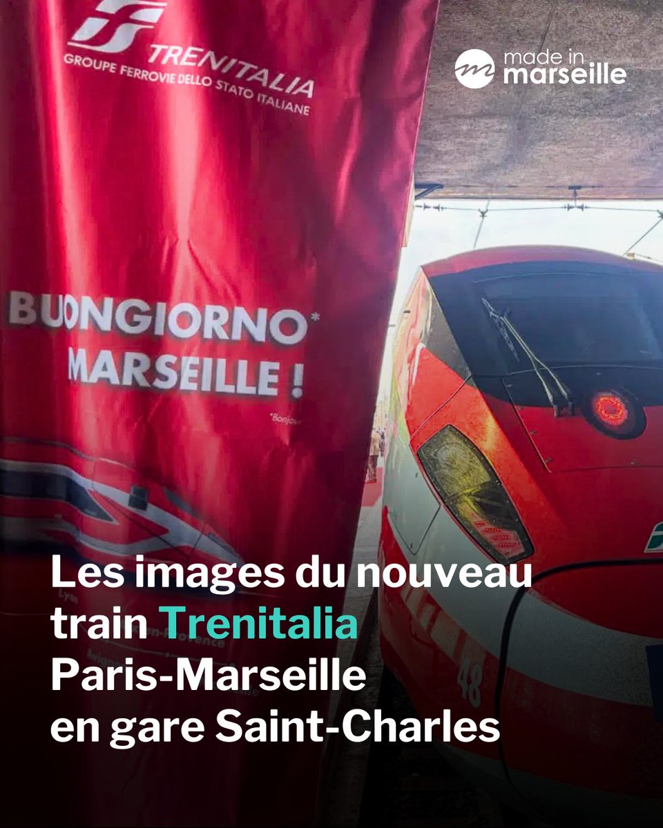 🚄 Tarifs, services, horaires... découvrez le nouveau train à grande vitesse <a href="/trenitalia_fr/">Trenitalia France - Presse & Carrières</a> qui va relier Marseille et Paris dès ce dimanche.

➡️ tinyurl.com/3yy5ruyp