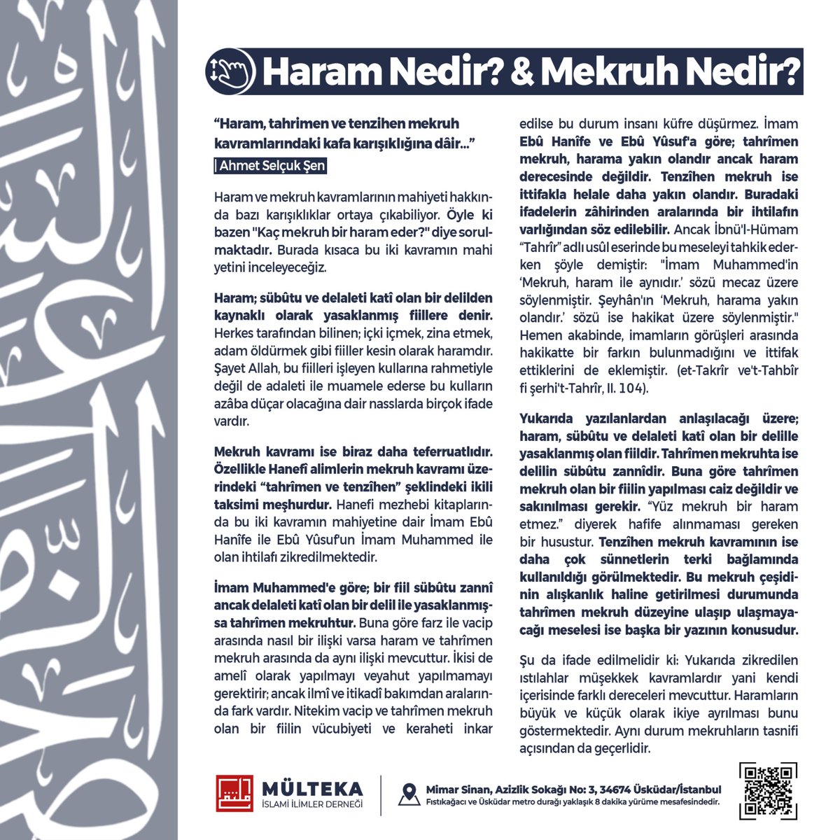 Mülteka İslami İlimler (@multeka_) on Twitter photo 