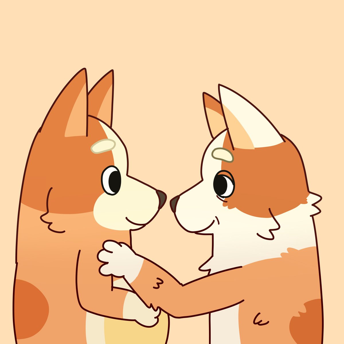 #イラスト #ファンアート #fanart #犬 #dog #オーストラリアンキャトルドッグ #australiancattledog #ディズニー #disney 
#ブルーイ #bluey #blueyfanart #bingoheeler #brandycattle