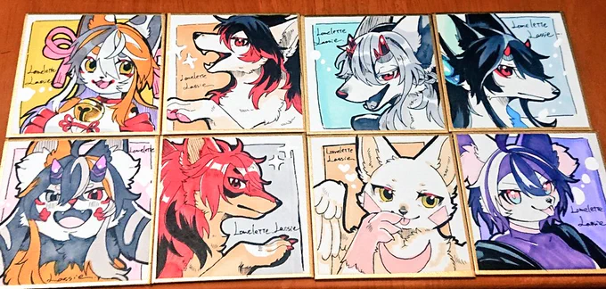 またこういう豆色紙描きたい🐺 