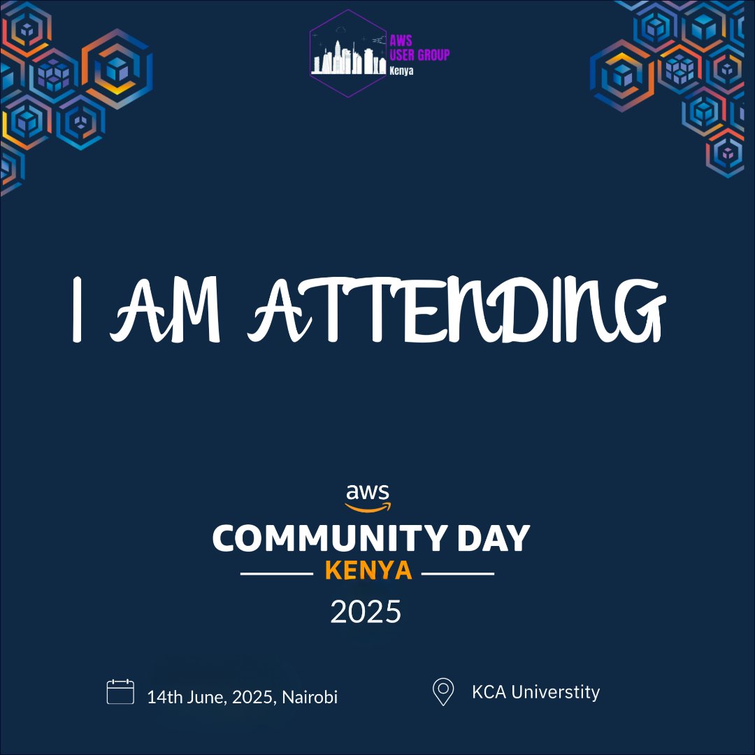 Brown Mark. (@brown_mark_ks) on Twitter photo ๐ซ AWS Community Day Kenya 2025 tomorrow at <a href="/kcauniversity/">KCA University</a> ๐ฐ๐ช Looking forward to a day of learning ๐, network with fellow cloud and Tech enthusiasts ๐ค, and diving deep into all things AWS.<a href="/aws_UGkenya/">AWS UserGroup Kenya</a> awsusergroupkenya.co.ke
#aws #awsugke #AWSCommunityDay #AWSCommunityDayKE ๐ซ AWS Community Day Kenya 2025 tomorrow at <a href="/kcauniversity/">KCA University</a> ๐ฐ๐ช Looking forward to a day of learning ๐, network with fellow cloud and Tech enthusiasts ๐ค, and diving deep into all things AWS.<a href="/aws_UGkenya/">AWS UserGroup Kenya</a> awsusergroupkenya.co.ke
#aws #awsugke #AWSCommunityDay #AWSCommunityDayKE