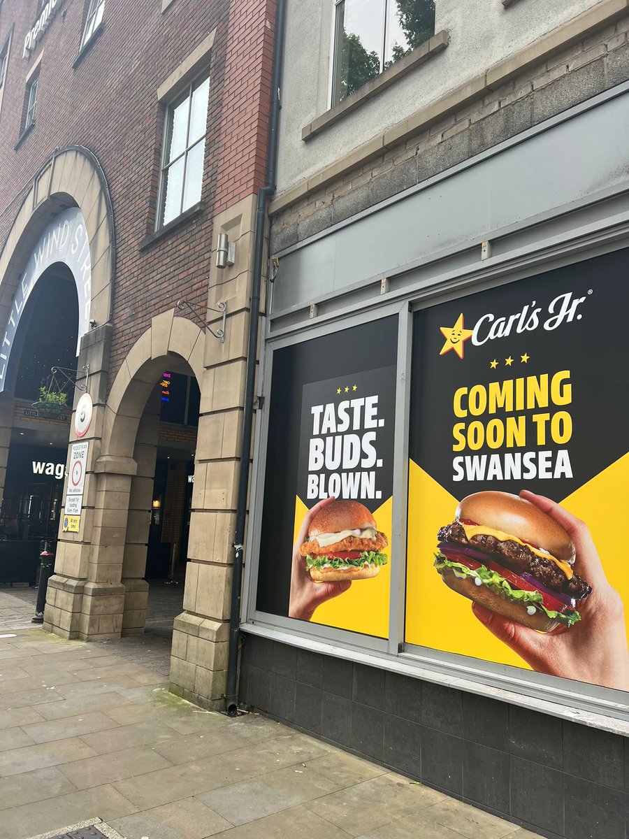 Big Heart Swansea (@bigheartswansea) on Twitter photo 👀 Spotted!
There’s something tasty opening soon on Wind Street…
More details to follow 🤩
🍔 <a href="/CarlsJr/">Carl’s Jr.</a> 👀 Spotted!
There’s something tasty opening soon on Wind Street…
More details to follow 🤩
🍔 <a href="/CarlsJr/">Carl’s Jr.</a>