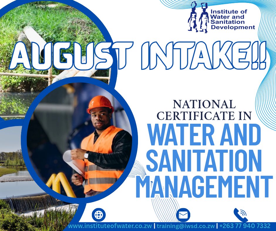 Want to build a career in water &amp; sanitation? Join IWSD’s 1-year, Ministry-registered course—blending theory &amp; practice for climate-resilient solutions. Hybrid learning model. Bridging available.
Apply now: forms.gle/FGjCC34nf4i2QM…  
#WASH #ClimateAction #TechTraining