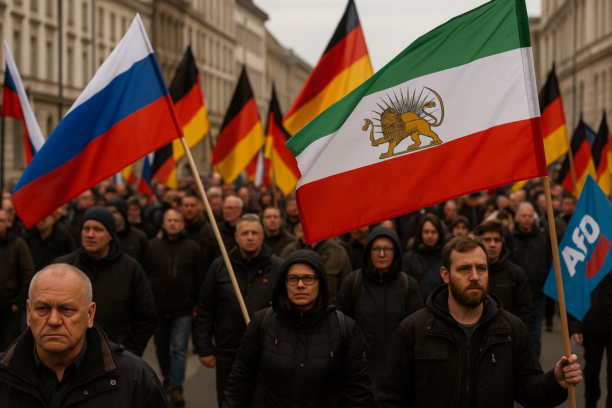 Die nächste AfD-Demo sieht laut Chruppala wohl so aus… #Iran #AfD #Chrupalla #Israel