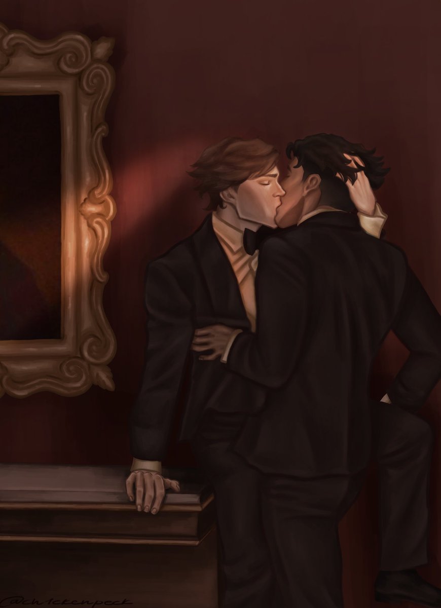 they had to sneak off, because they couldn’t wait till the night is over to get their hands on eachother #jayvik #arcane