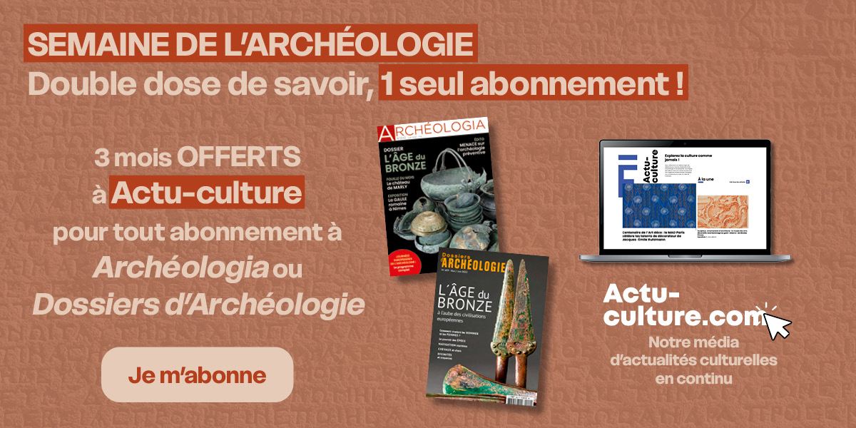 🎉 3 mois offerts sur Actu-Culture !
📚 Pour tout abonnement à Archéologia ou Dossiers d’Archéologie, accédez gratuitement à notre média d'actualités culturelle #ActuCulture
Offre valable du 13 au 29 juin
🔗 bit.ly/semaine-archeo…
#SemaineDeLArchéologie #Archéologie  #Abonnement