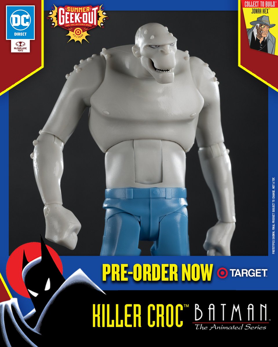 mcfarlanetoys's tweet image. Killer Croc™ from Batman: The Animated Series™ is available for pre-order NOW exclusively for @Target Summer Geek-Out!
➡️ bit.ly/KillerCrocBTAS…

#McFarlaneToys #DCDirect #KillerCroc #BatmanTheAnimatedSeries #Batman #Target #SummerGeekOut #TargetSummerGeekOut