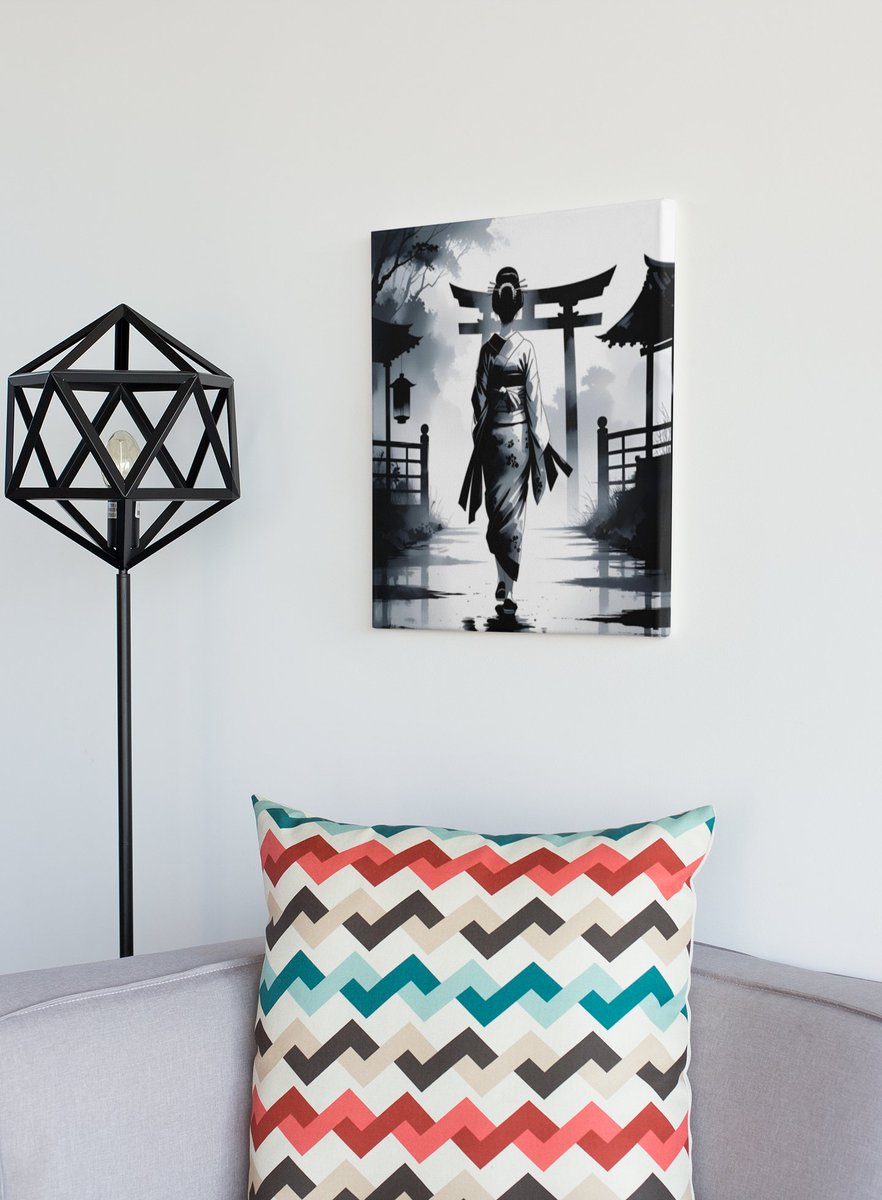 MBeechDesign's tweet image. Canvas Print, Geisha Walking Through Torii Gate Japanese Ink Style Wall Art, Black & White Silhouette, Kimono Decor, Asian Home Decoration, etsy.me/45RrdgP via @Etsy
#InkStyleArt #MonochromeArt #JapaneseInkWash #SilhouetteDesign #BrushstrokeArt #MinimalistArtPrint…