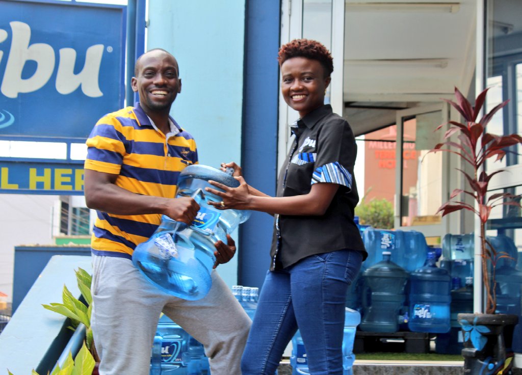 Huge thanks to Jibu, represented by country Manager  Ms. Rita Achen, for keeping Nemostars hydrated! 💧 The Men &amp; Ladies teams are off to Kumi for the Dr. Aporu Okol International Memorial Tournament this weekend! Let's go Nemostars! 🏐 
#OurTeamOurGameOurPassion
#JibuABetterLife