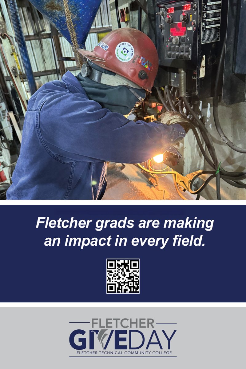 We’re just 4 days away from Fletcher Give Day!

From hospitals to shipyards, classrooms to corporate offices, Fletcher grads are making an impact in every field.

When you give, you’re investing in the future of our workforce, our region, and our world.
 secure.qgiv.com/for/annualspri…