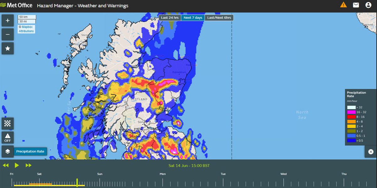 AbshireRoads's tweet image. 🟡 YELLOW Weather Warning (Thunderstorm & Heavy Rain) issued across Aberdeenshire
Saturday 14th July,🕛00:00 - 18:00 🕕
Plan your journey ahead of time✅
Stay updated on road conditions✅
Vehicle checks (wipers, tyres)✅
Drive to the conditions✅