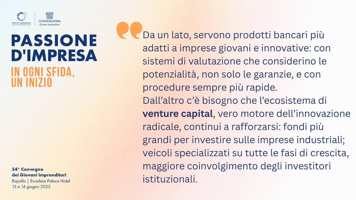 GI Confindustria (@giconfindustria) on Twitter photo Un Paese competitivo, poi, da credito al futuro e sostiene la crescita delle aziende.
In particolare, chi parte da zero - <a href="/MariaAnghileri/">Maria Anghileri</a> a #Rapallo25 Un Paese competitivo, poi, da credito al futuro e sostiene la crescita delle aziende.
In particolare, chi parte da zero - <a href="/MariaAnghileri/">Maria Anghileri</a> a #Rapallo25