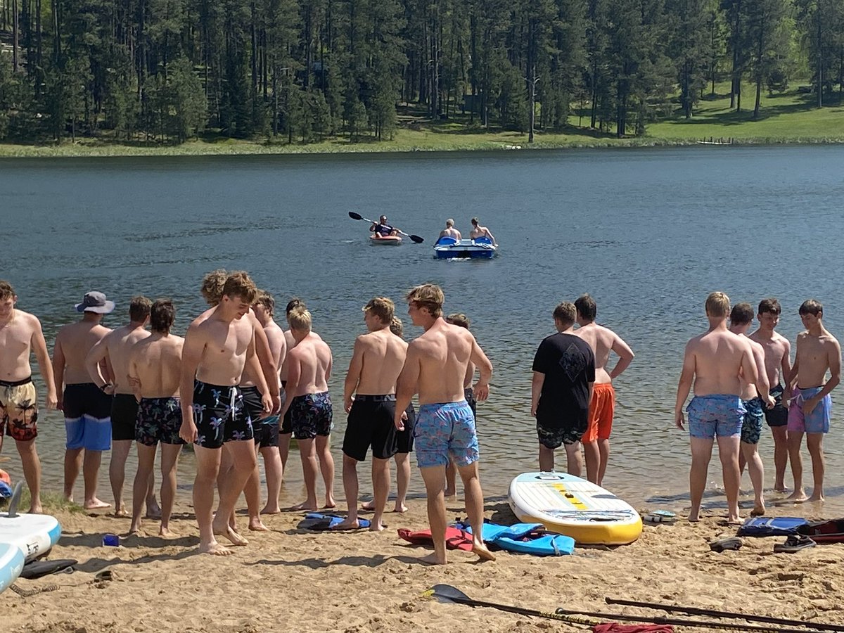 Amazing team camp at Black Hills State. The growth of our team in 4 days has been amazing.

Went to Iron Creek Lake for some team building, then wrapped up camp with the 5 at the hive where both the JV and Varsity were champs. That makes it 4 years in a row for both squads.